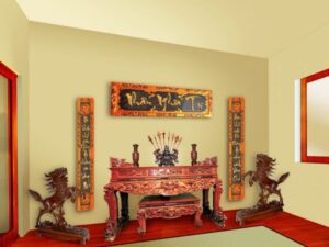 Lau dọn bàn thờ (bao gồm bao sái, rút tỉa chân hương)