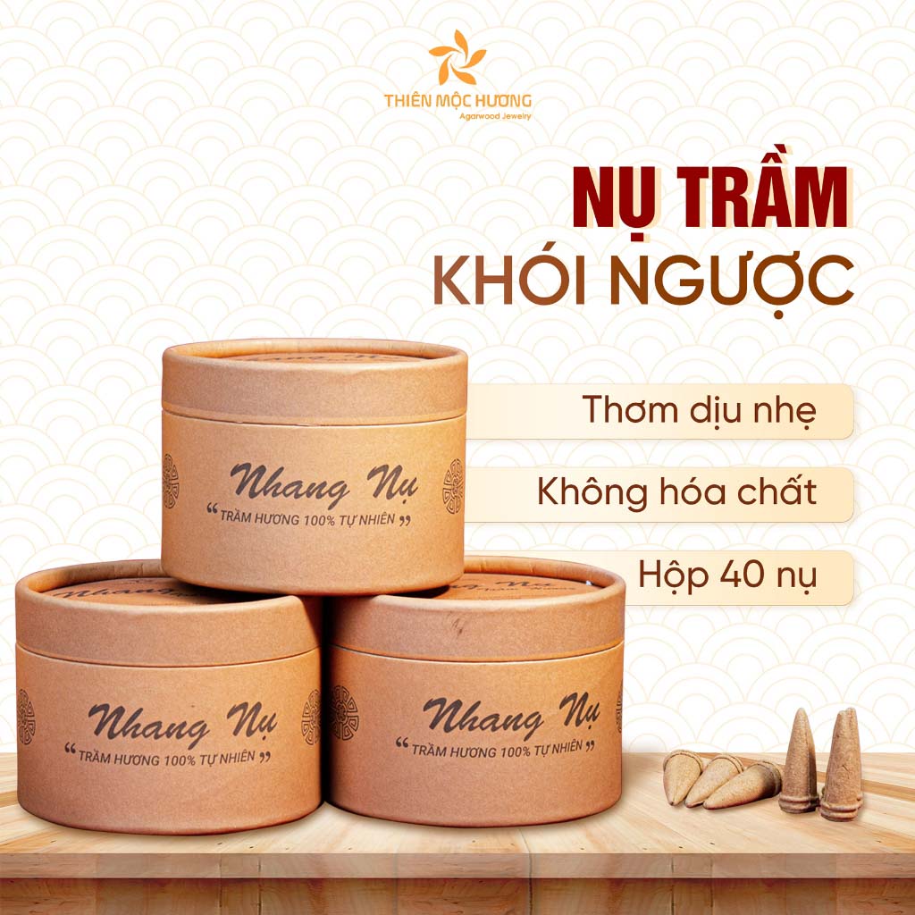 Nụ Trầm Hương Khói Ngược Loại Thường 12 Năm - Hộp 40 Nụ 24 Nụ Trầm Hương Khói Ngược Loại Thường 12 Năm - Hộp 40 Nụ