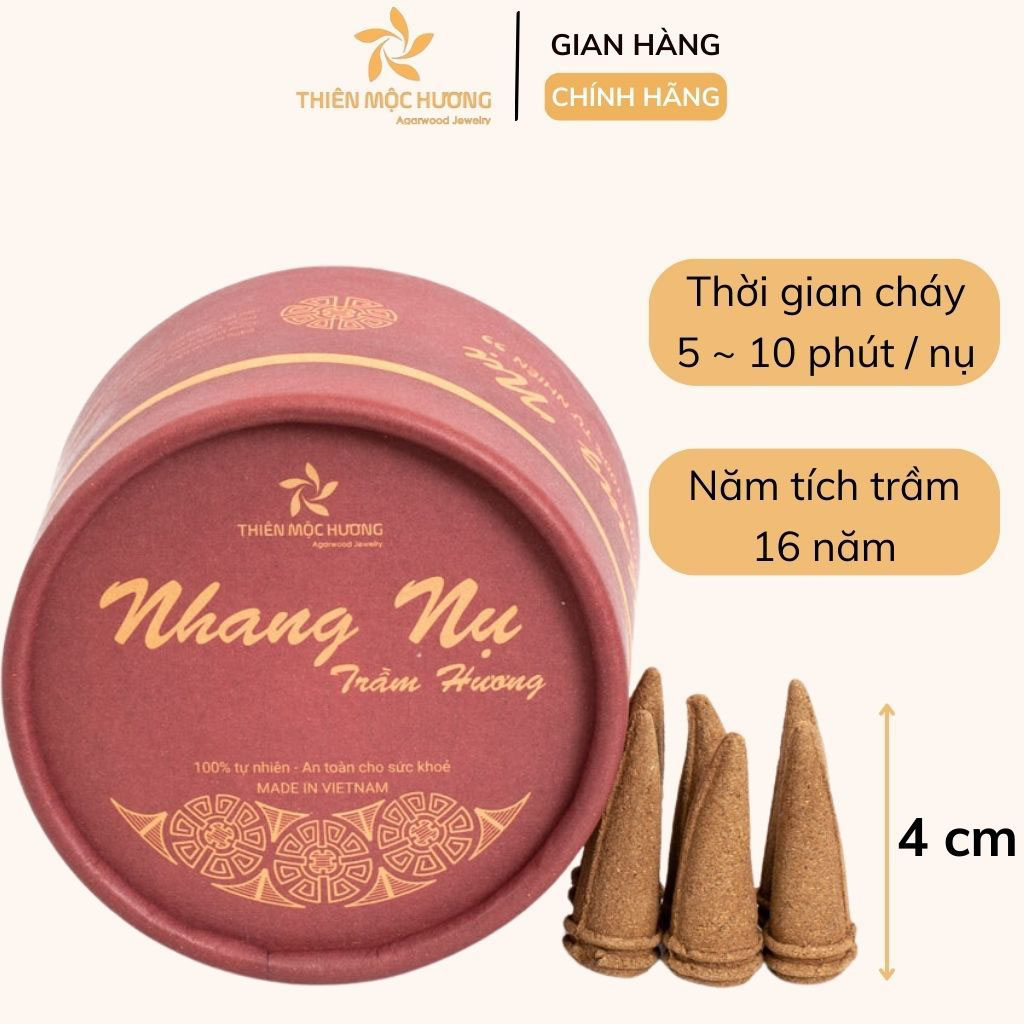 Combo Nhang Nụ Trầm Hương 16 Năm Và Lư Đồng 7 Nhang Nụ Trầm Hương 16 Năm