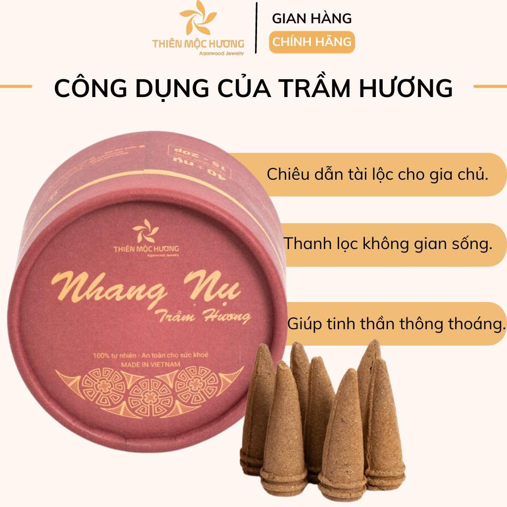 Combo Nhang Nụ Trầm Hương 16 Năm Và Lư Đồng 2 Công dụng của Combo Nhang Nụ Trầm Hương 16 Năm Và Lư Đồng