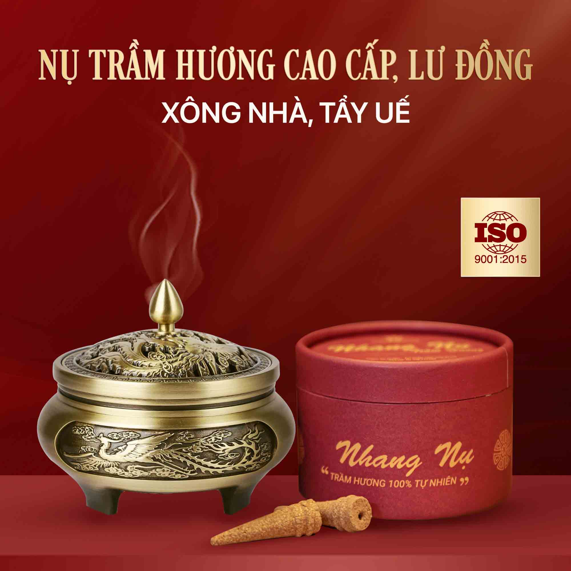 Combo Nhang Nụ Trầm Hương 16 Năm Và Lư Đồng 1 Combo Nhang Nụ Trầm Hương 16 Năm Và Lư Đồng