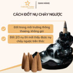 Nụ Trầm Hương Khói Ngược 12 Năm Tặng Thác Khói – Hộp 40 Nụ 18 Cách đốt Nụ Trầm Hương Khói Ngược 12 Năm Tặng Thác Khói – Hộp 40 Nụ