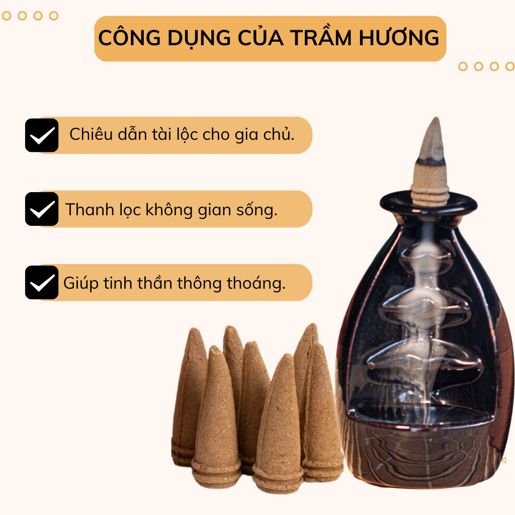 Nụ Trầm Hương Khói Ngược 12 Năm Tặng Thác Khói – Hộp 40 Nụ 8 Công dụng của Nụ Trầm Hương Khói Ngược 12 Năm Tặng Thác Khói – Hộp 40 Nụ