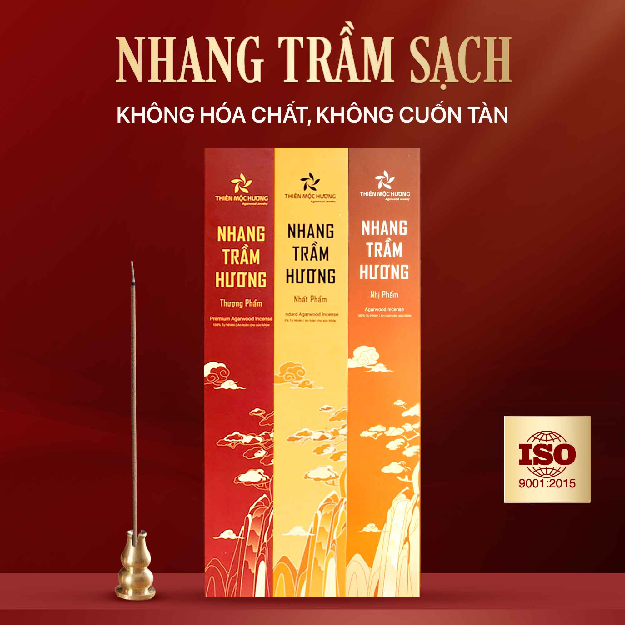 Combo Trải Nghiệm Nhang Sạch Trầm Hương Ít Khói, Thơm Lâu